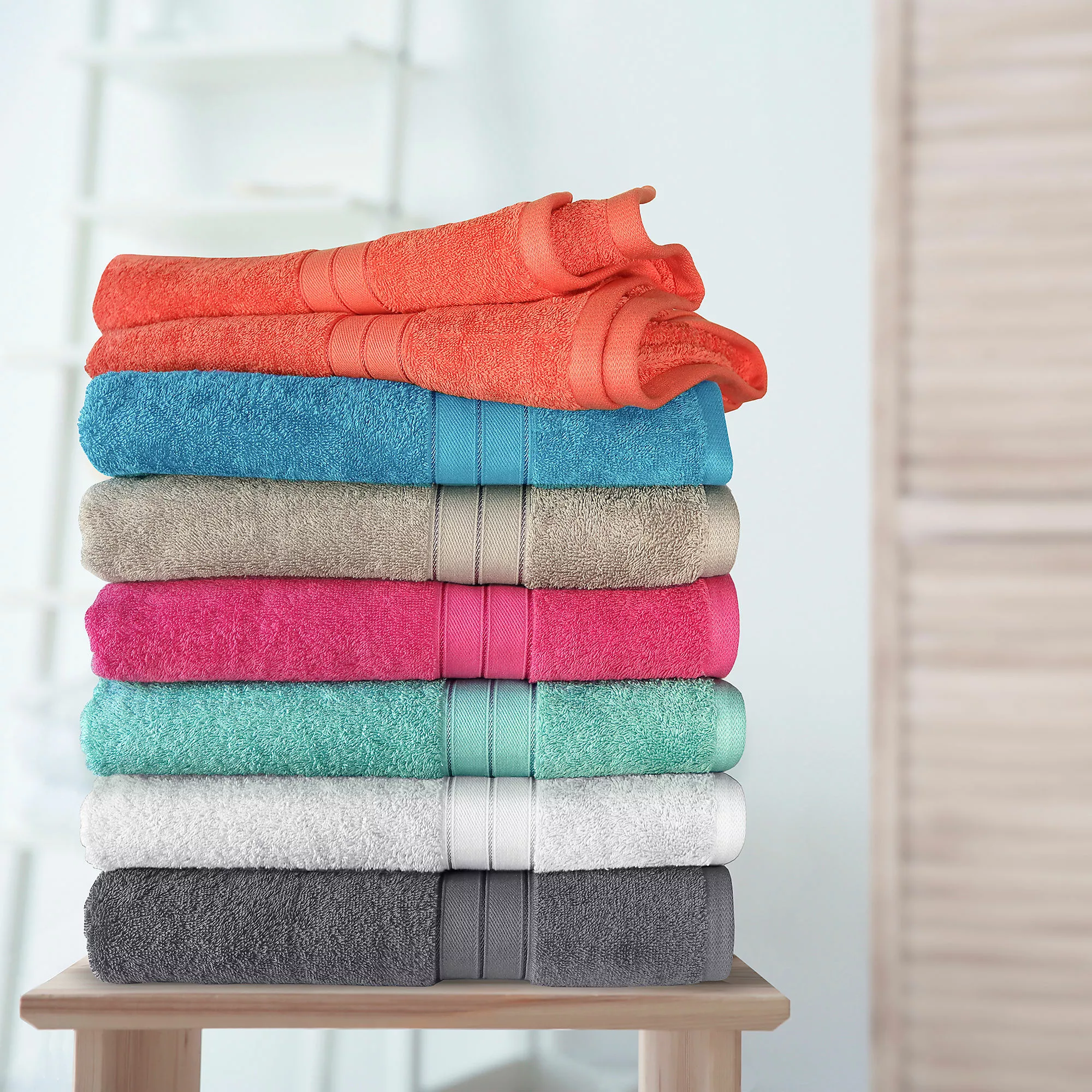 Cannon Bamboo Blend Cotton 2 Piece Hand Towel Set - Image 5