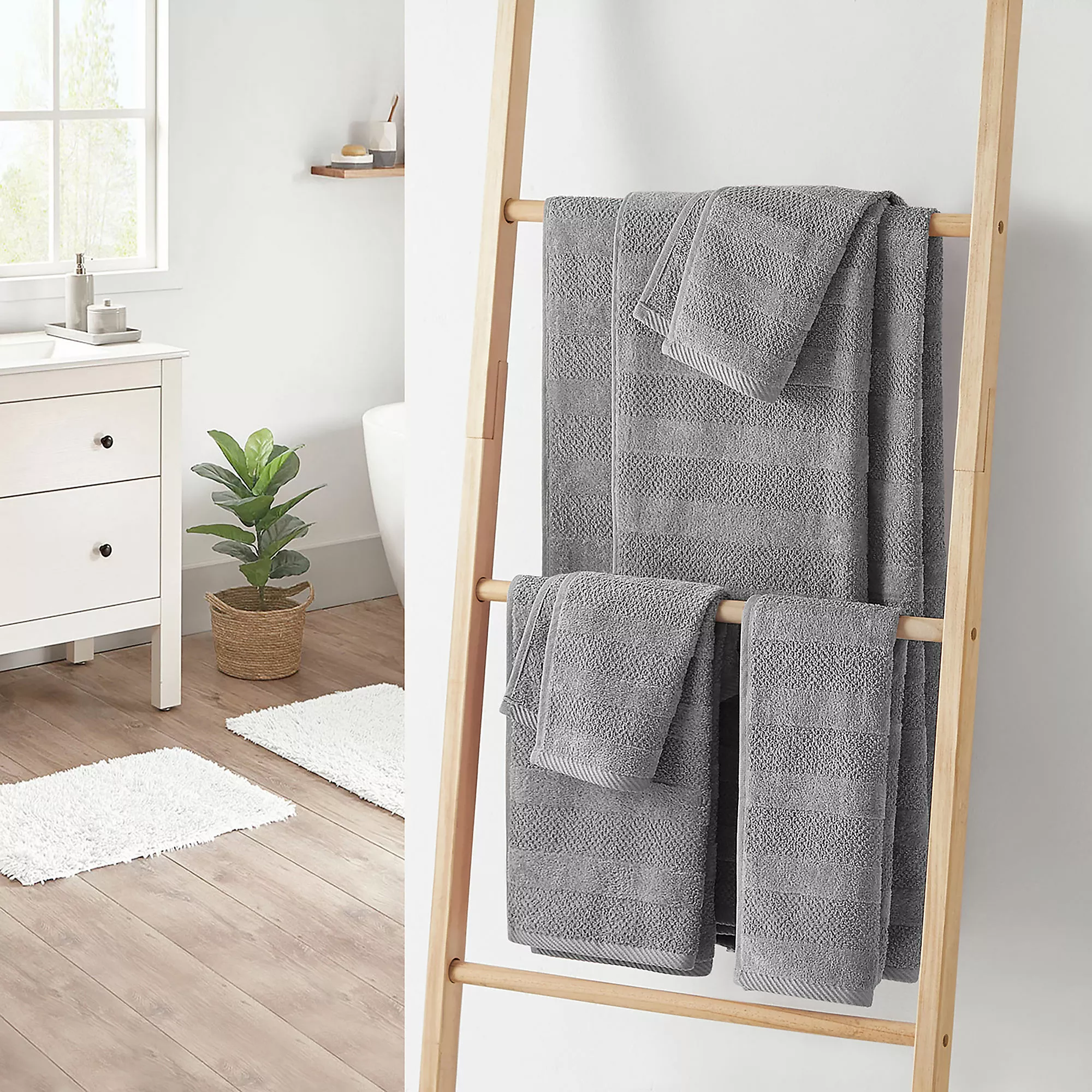 Cannon Shear Bliss Quick Dry Cotton 2 Piece Hand Towel Set - Image 4