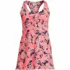 Lands' End Women's Plus Size Reversible Chlorine Resistant V-neck Racerback Dresskini Swimsuit Top