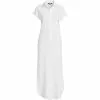 Lands' End Women's Cotton Gauze Button Front Maxi Dress