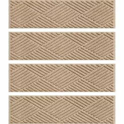 Bungalow Flooring 8 5" X 30" Diamonds Waterblock Stair Treads - Set Of 4