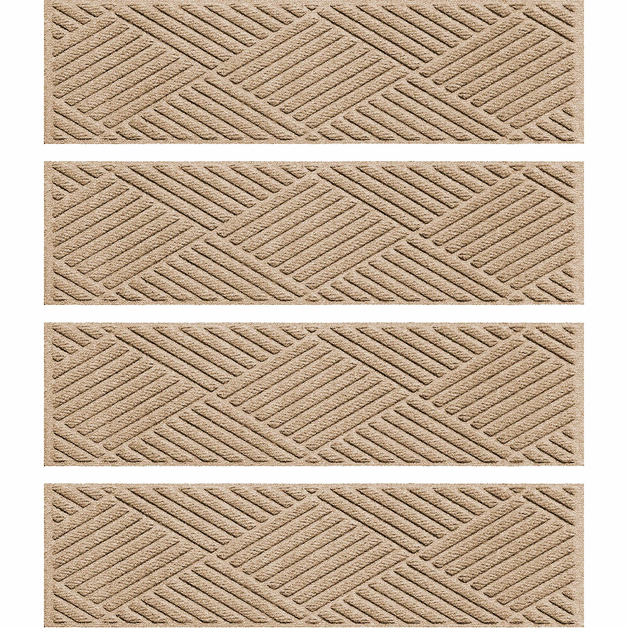 Bungalow Flooring 8 5" X 30" Diamonds Waterblock Stair Treads - Set Of 4