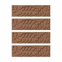 Bungalow Flooring 8.5" X 30" Brittany Leaf Waterblock Stair Treads - Set Of 4