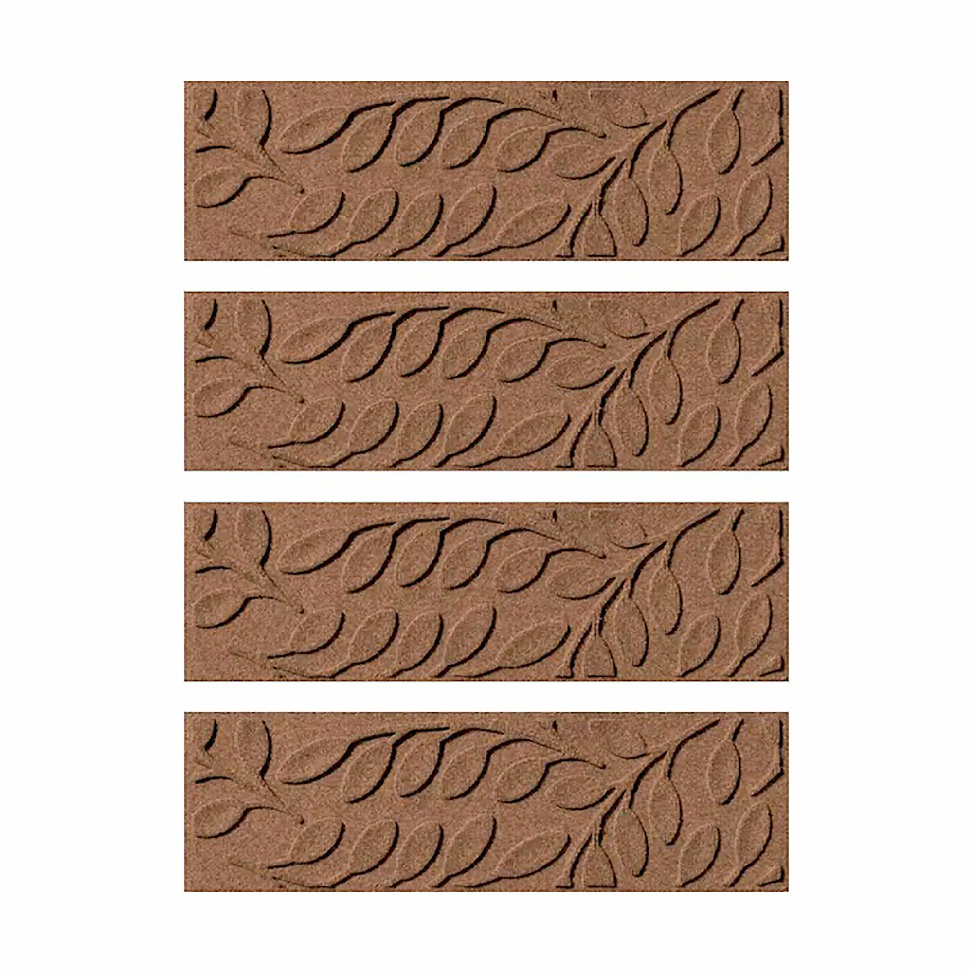 Bungalow Flooring 8.5" X 30" Brittany Leaf Waterblock Stair Treads - Set Of 4