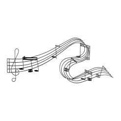 Baywater Living Iron Music Note Wall Decor