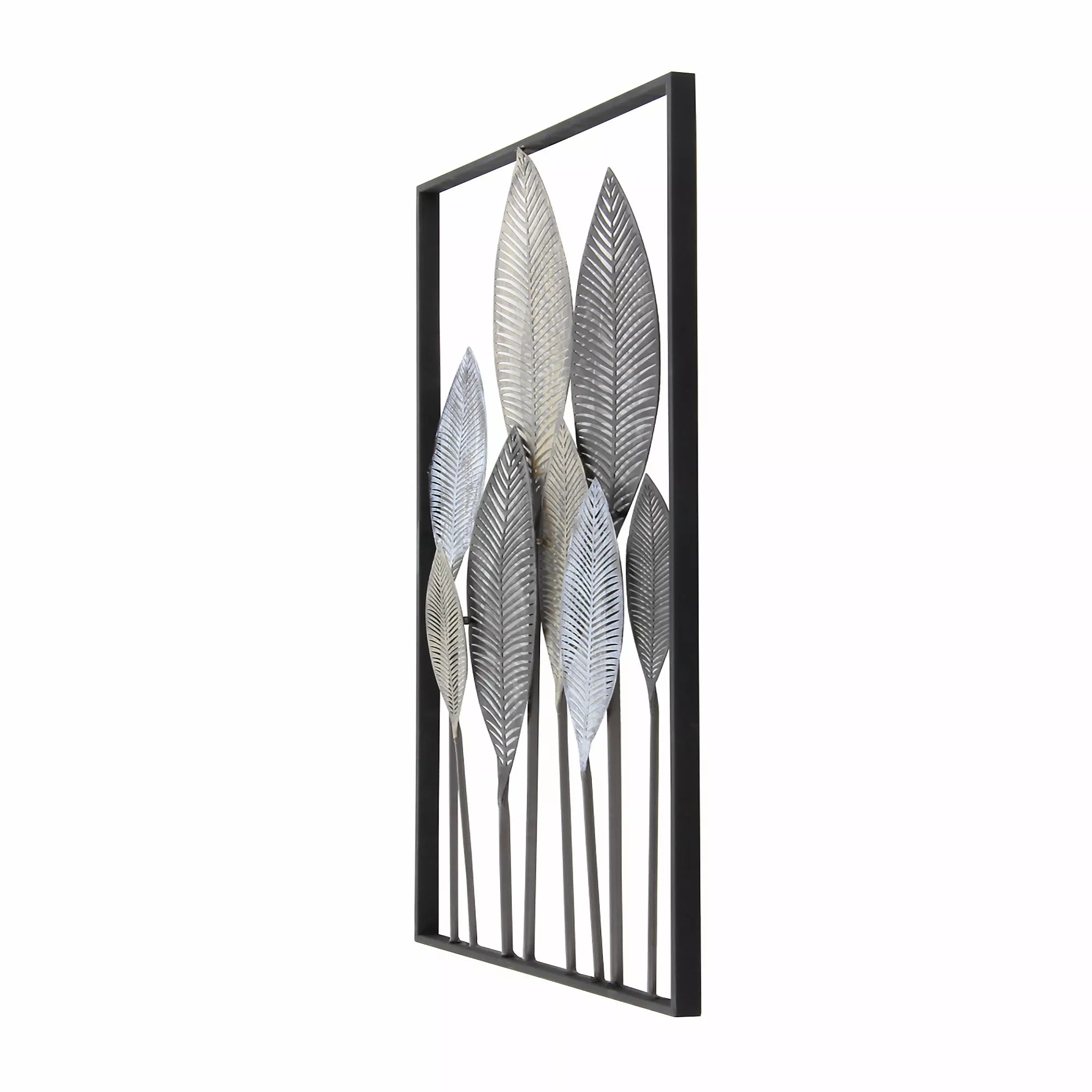 Baywater Living Farmhouse Metallic Iron Leaf Accent Wall Decor - Image 8