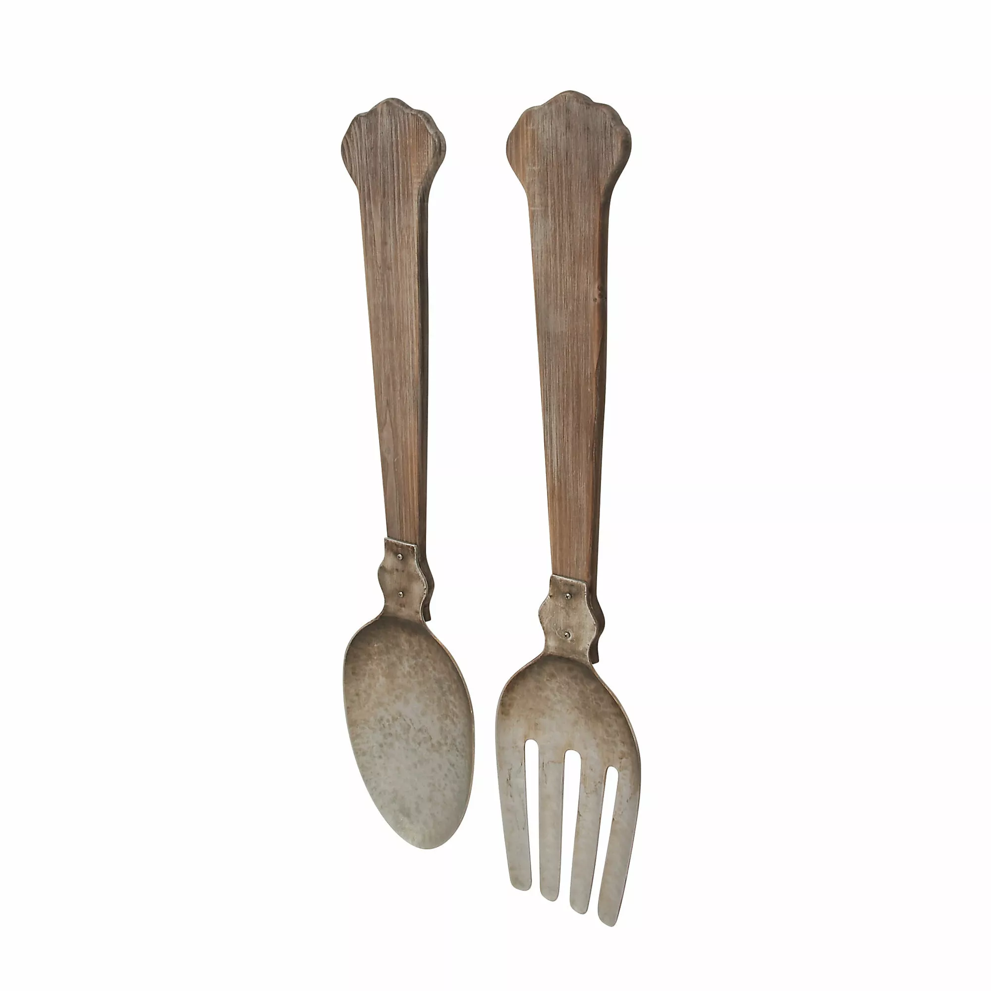Baywater Living 2 Piece Farmhouse Fork And Spoon Utensil Pair Wall Decor - Image 6