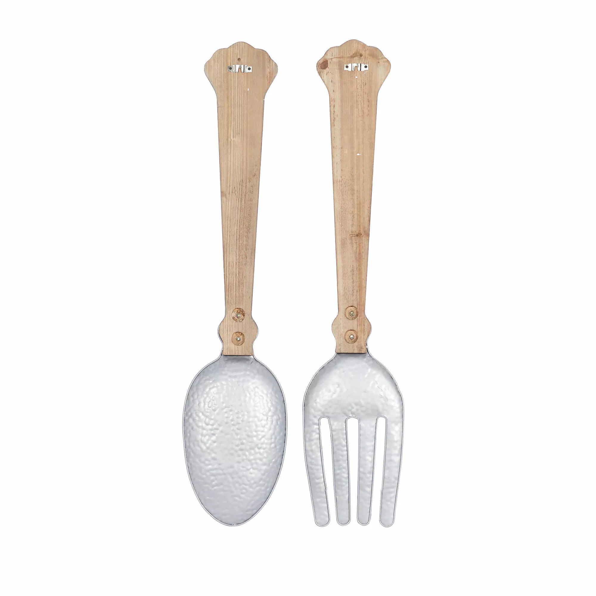 Baywater Living 2 Piece Farmhouse Fork And Spoon Utensil Pair Wall Decor - Image 2