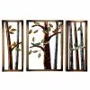 Baywater Living 3 Piece Farmhouse Tin Forest Wall Panel Decor