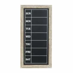 Baywater Living Farmhouse Hanging Weekly Calendar Chalkboard
