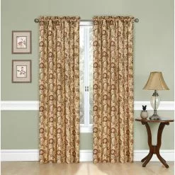 Traditions By Waverly Navarra Floral Single Window Panel Curtain