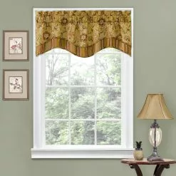 Traditions By Waverly Navarra Floral Window Valance