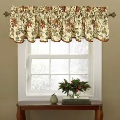 Waverly Felicite Floral Cotton Window Valance