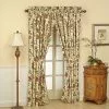 Waverly Felicite Floral Cotton Tie Back Single Window Panel Curtain