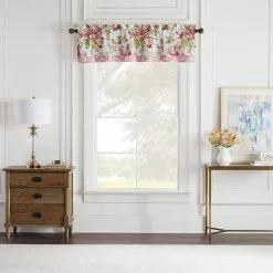 Waverly Forever Peony Floral Cotton Window Valance