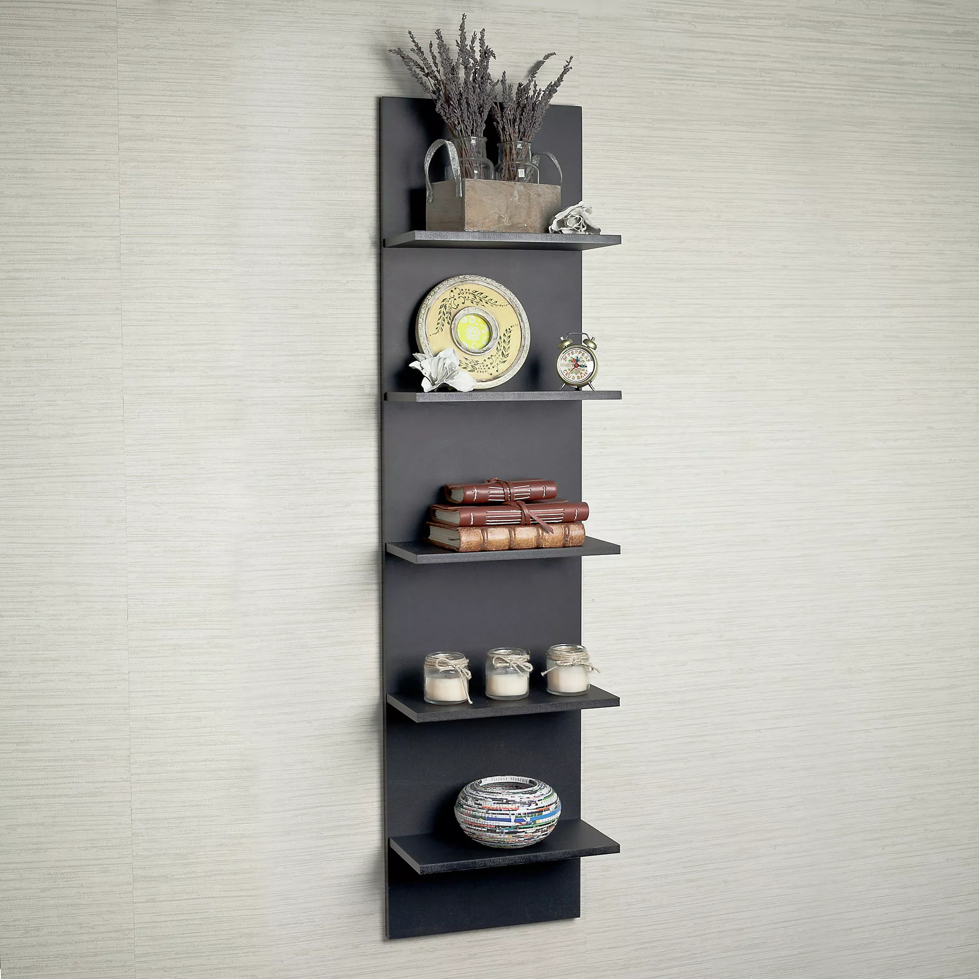Danya B Wide 5 Tier Column Wall Shelving Unit - Image 2