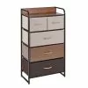 Danya B Modern Decorative Storage Chest Dresser With Fabric Drawers