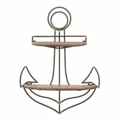 Danya B Rustic Anchor Wall Shelf
