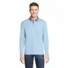 Lands' End Men's Super-T Long Sleeve Poplin Collar Pocket Polo Shirt