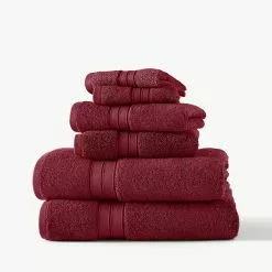 Blue Loom Liam Bleach Friendly Cotton 6 Piece Bath Towel Set