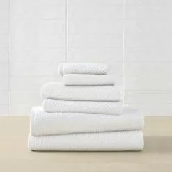 Blue Loom Lilly Cotton Bamboo Blend 6 Piece Bath Towel Set