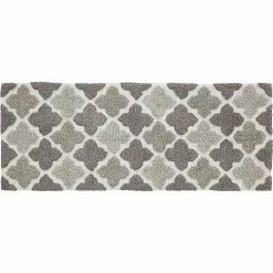 Chesapeake Alloy Moroccan Tile Cotton Anti Skid Bath Runner