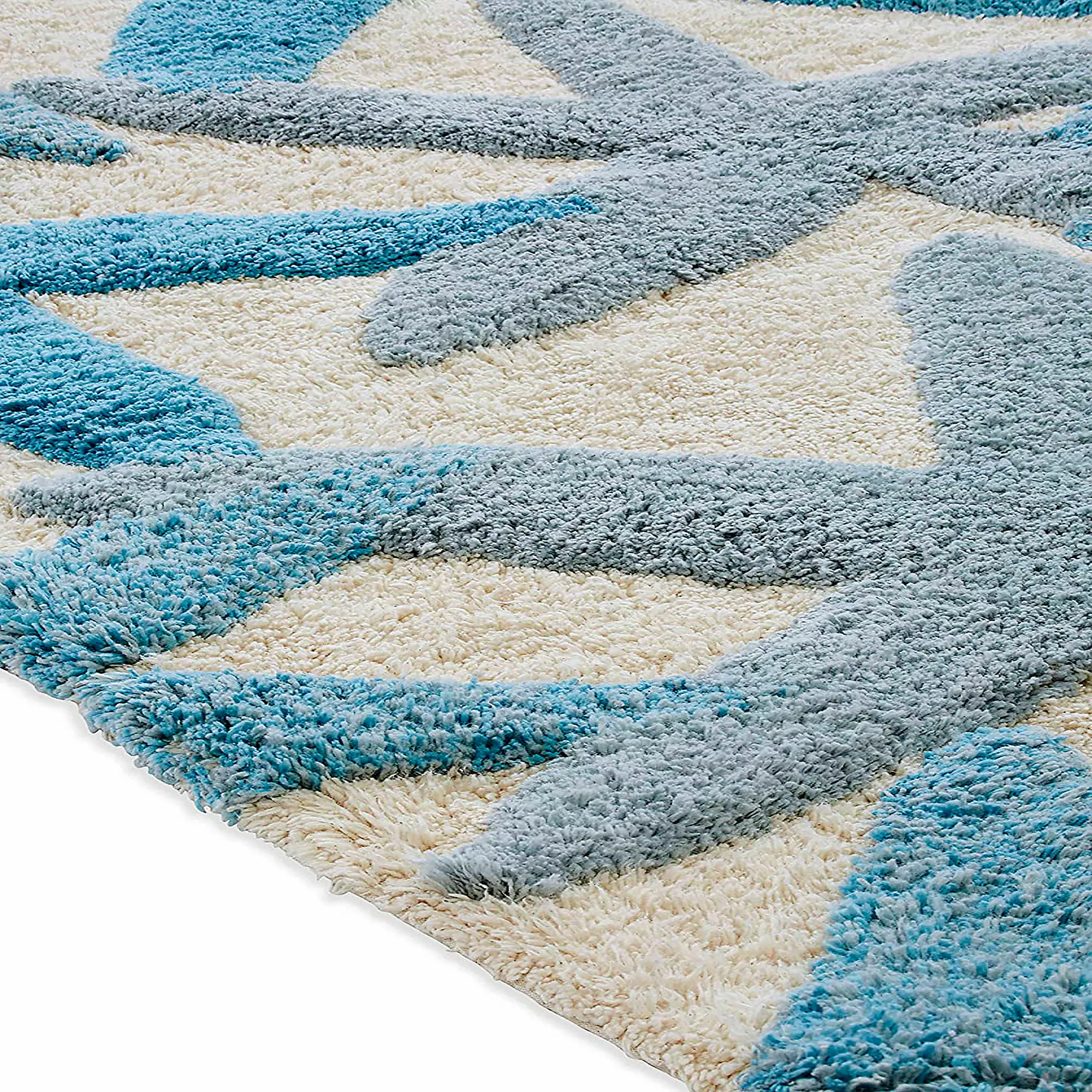 Chesapeake Ariel Star Pattern Cotton Anti Skid 2 Piece Bath Rug Set - Image 5