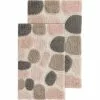 Chesapeake Pebbles Cotton Non-Skid 20''x32'' Bath Rug - Set Of 2
