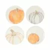 Vietri Fall Pumpkins Assorted Salad Plates - Set Of 4
