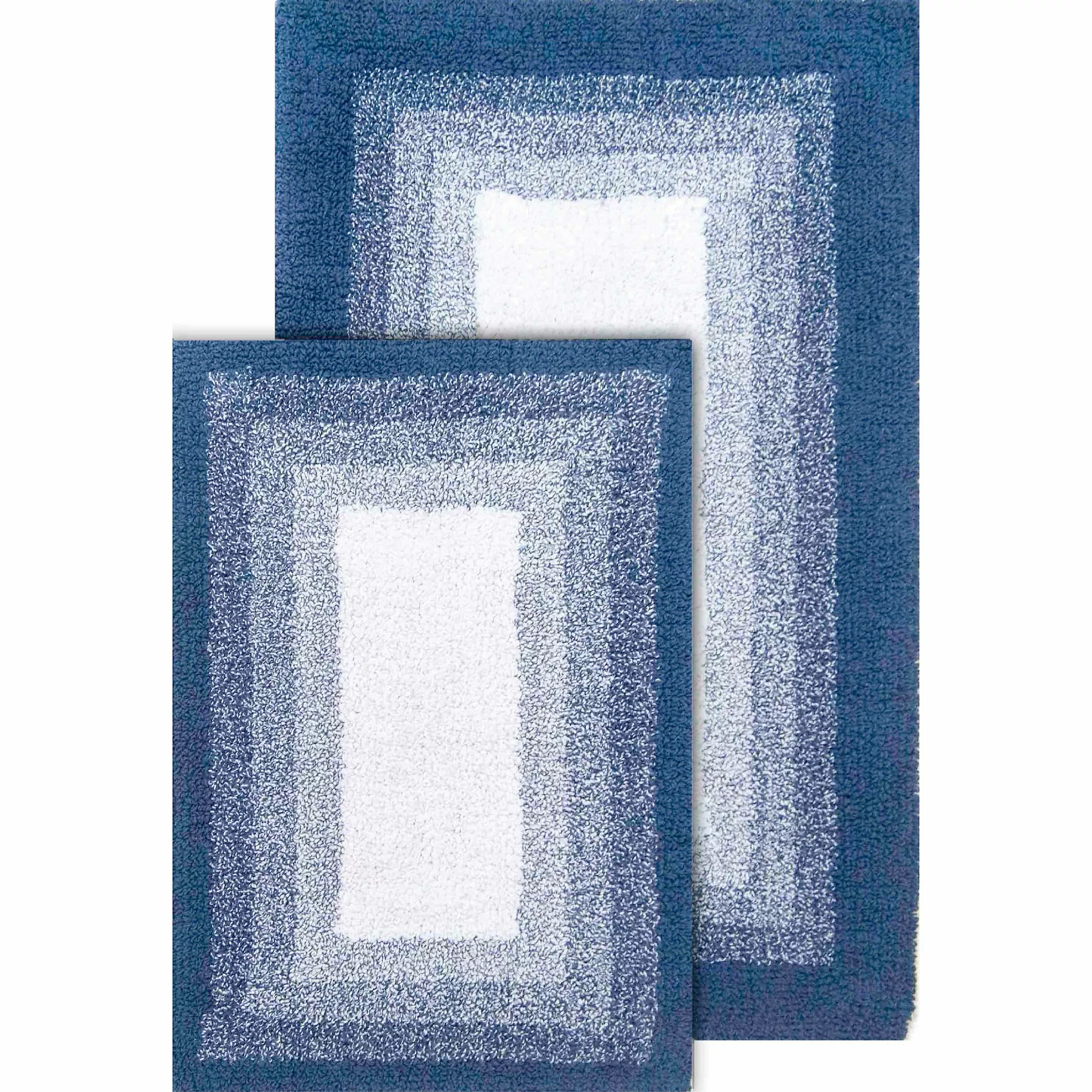 Chesapeake Whitney Ombre 2 Piece Reversible Cotton Bath Rug Set