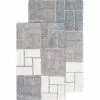 Chesapeake Berkeley Brick Pattern Cotton Anti Skid 2 Piece Bath Rug Set
