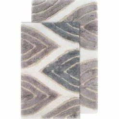 Chesapeake Davenport Cotton Anti Skid 2 Piece Bath Rug Set