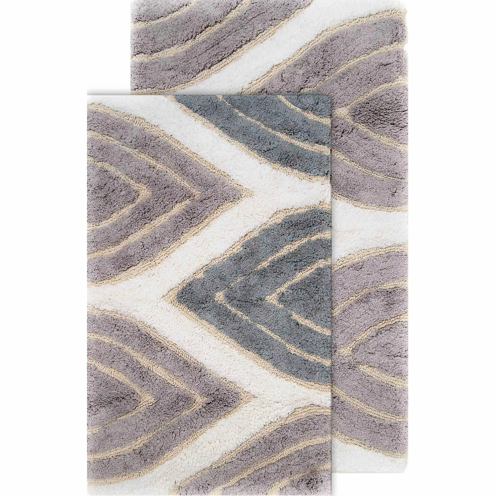 Chesapeake Davenport Cotton Anti Skid 2 Piece Bath Rug Set