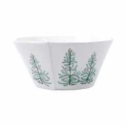 Vietri Lastra Holiday Trees Large Serving Bowl