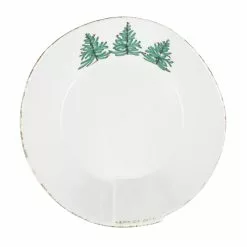 Vietri Lastra Holiday Trees Large Melamine Shallow Serving Bowl