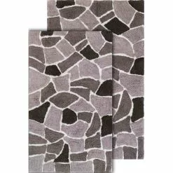 Chesapeake Boulder Cotton Anti Skid 2 Piece Bath Rug Set