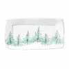Vietri Lastra Holiday Trees Melamine Rectangular Serving Platter