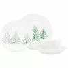 Vietri Lastra Holiday Trees 4 Piece Dinnerware Place Setting