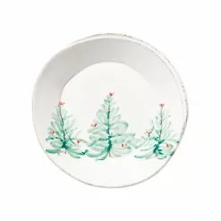 Vietri Lastra Holiday Trees Melamine Pasta Bowl
