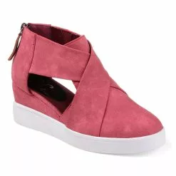 Journee Collection Women's Seena Cutout Wedge Sneakers