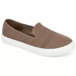 Journee Collection Women's Meika Tru Comfort Foam Knit Slip On Sneakers