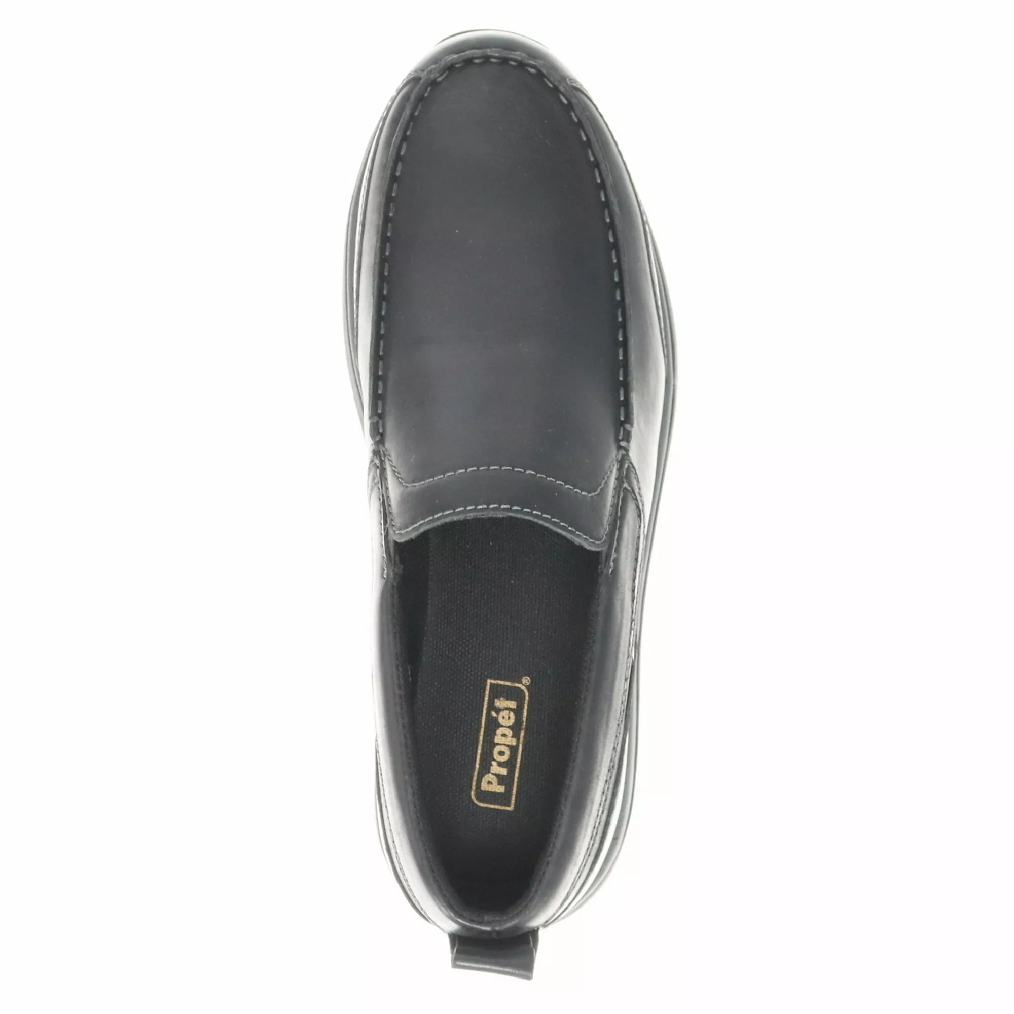 Propet Men's Preston Leather Slip On Boat Shoes - Image 2