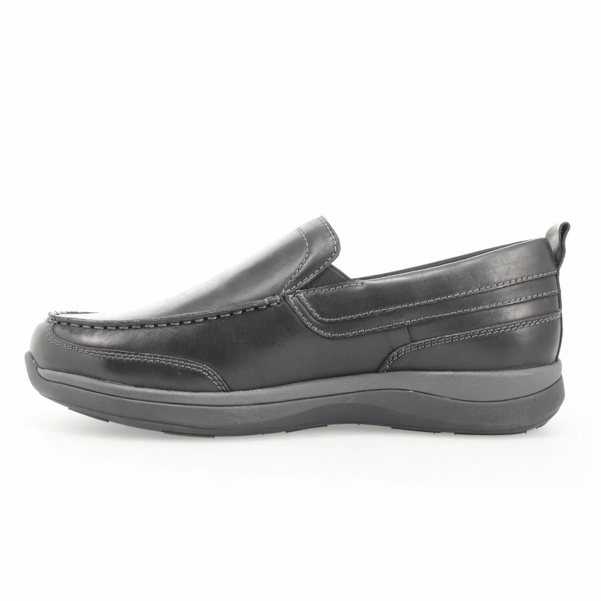 Propet Men's Preston Leather Slip On Boat Shoes - Image 3