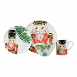 Vietri Nutcracker Christmas 4 Piece Dinnerware Place Setting
