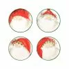 Vietri Old St Nick Christmas Assorted Appetizer Plates - Set Of 4