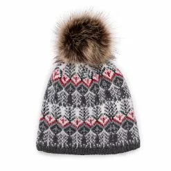 Muk Luks Women's Vintage Pom Winter Beanie Hat