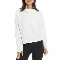 Danskin Women's Ridge Cowl Neck Fleece Pullover Top