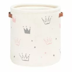 Safavieh Princess Crown Kids Cotton Storage Basket