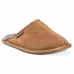 Muk Luks Men's Dave Printed Berber Suede Scuff Slippers