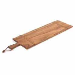 Picnic Time Madera Rectangular Long Caribbean Walnut Charcuterie Board
